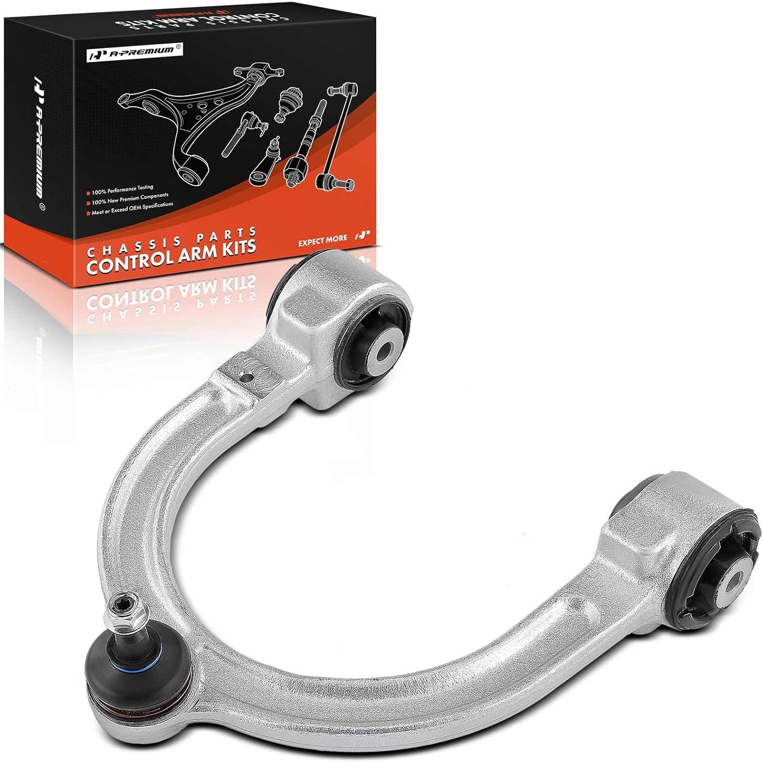 A-Premium Front Right Upper Control Arm, with Ball Joint & Bushing, Compatible with Mercedes-Benz E320 2004-2005, E350 2006-2009, E500 2004-2006, E550 2007-2009, AWD