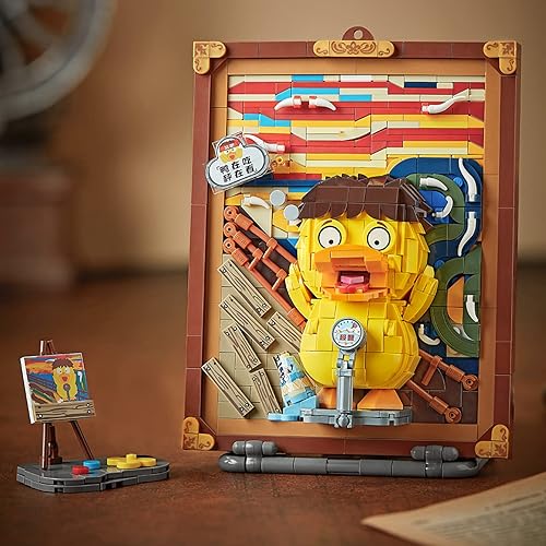 Miniatura 2 de MEIEST Mini bloques de construcción lindo juego de modelo de pintura 3D, colección de estereógrafo de partículas de simulación, juguete de ladrillos