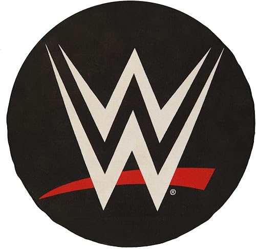 Alfombra con logotipo de WWE, tapete frontal con logotipo de World Wrestling Entertainment, decoración del hogar de la WWE, alfombras redondas para