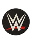FUN.COM WWE Logo Rug, World Wrestling Entertainment Logo Front Doormat, WWE Home Decor, Circle Round Indoor Rugs ST