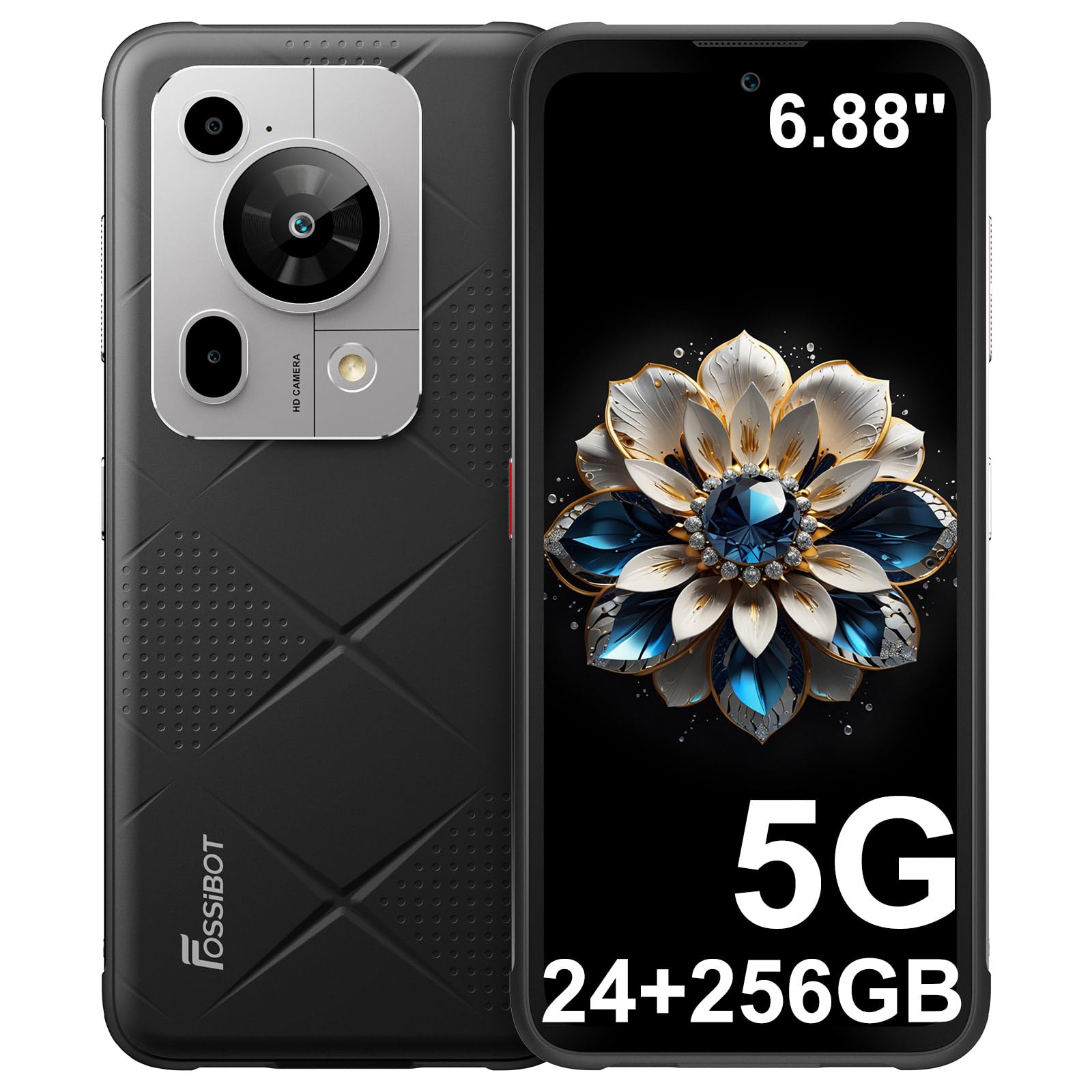 Amazon.com: FOSSIBOT F112 Pro 5G Rugged Smartphone Unlocked, 24GB+