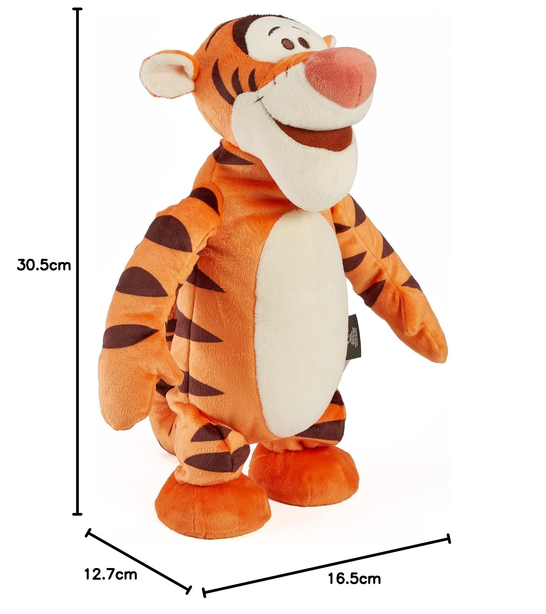 Disney Winnie The Pooh - Peluche de mi Amigo Tigrou, Peluche de Funciones, Salta y Habla, Juguete para niños a Partir de 1 año, HHL53