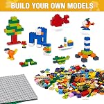 1500 Pieces Building Bricks with 2 Packs 32x32 Baseplates, Building Bulks Blocks, Creative Building Toy Compatible with All Major Brands, Christmas Gfit for Kid