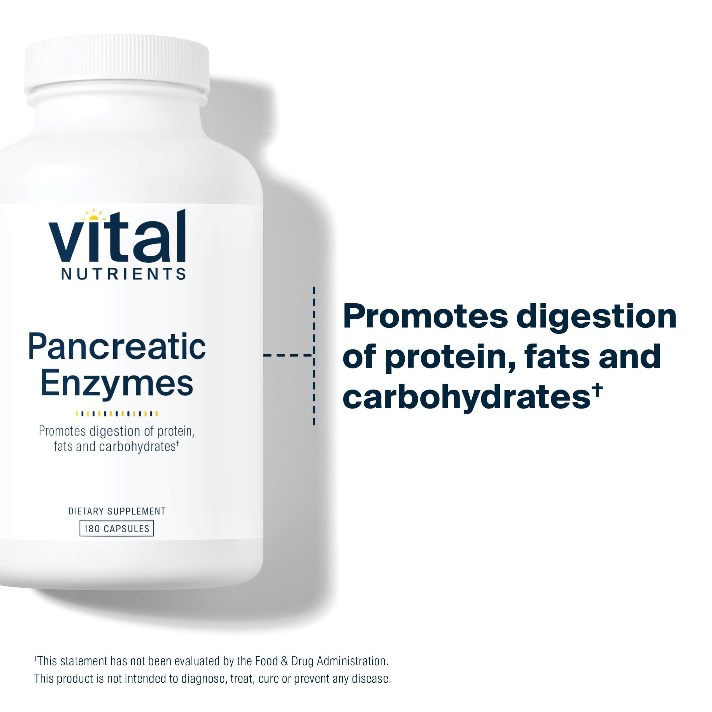 Vital Nutrients Pancreatic Enzymes 1,000mg, 180 Capsules — Amazon image 3