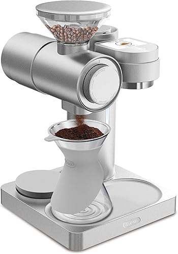 Gevi 4-in-1 Smart Pour-over Coffee Machine Fast Heating Brewer With Built-In Grinder, 51 Step Grind Setting,Automatic Barista Mode, Custom Recipes,