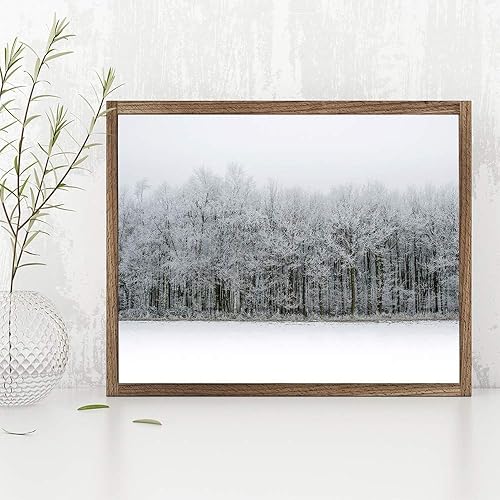 Miniatura 2 de Póster de The Ice Forest  Gran decoración de oficina en casa y granja, decoración de casa de invierno, decoración de casa de lago y cabaña, regalo