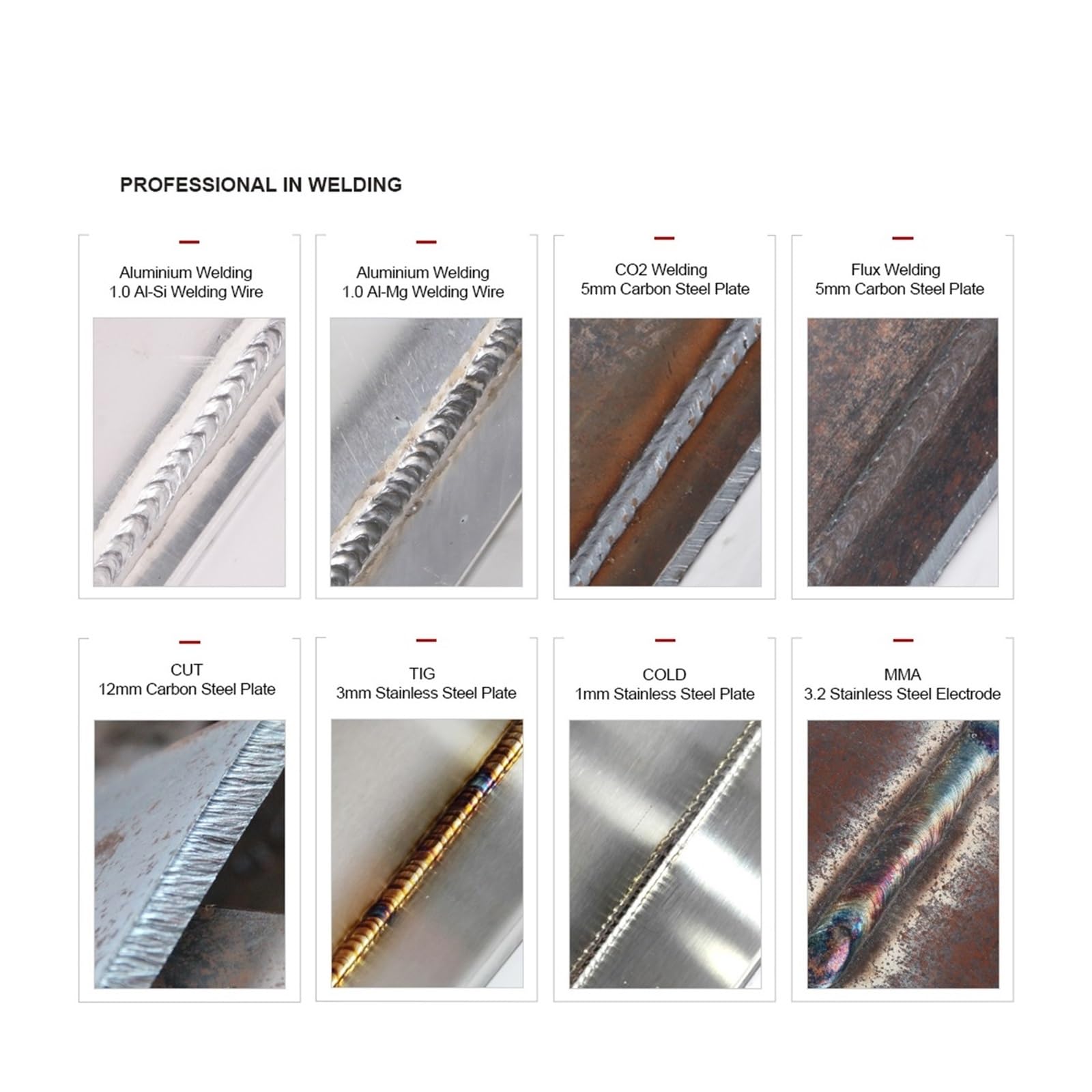 Kit de soldador, MIG WELDER Multifuncional MIG TIG, soldadura de aluminio en frío 6 en 1, máquina de SOLDADURA MIG para metal, electricidad, bricolaje (Color : 10tons 5tons, Size : 1)