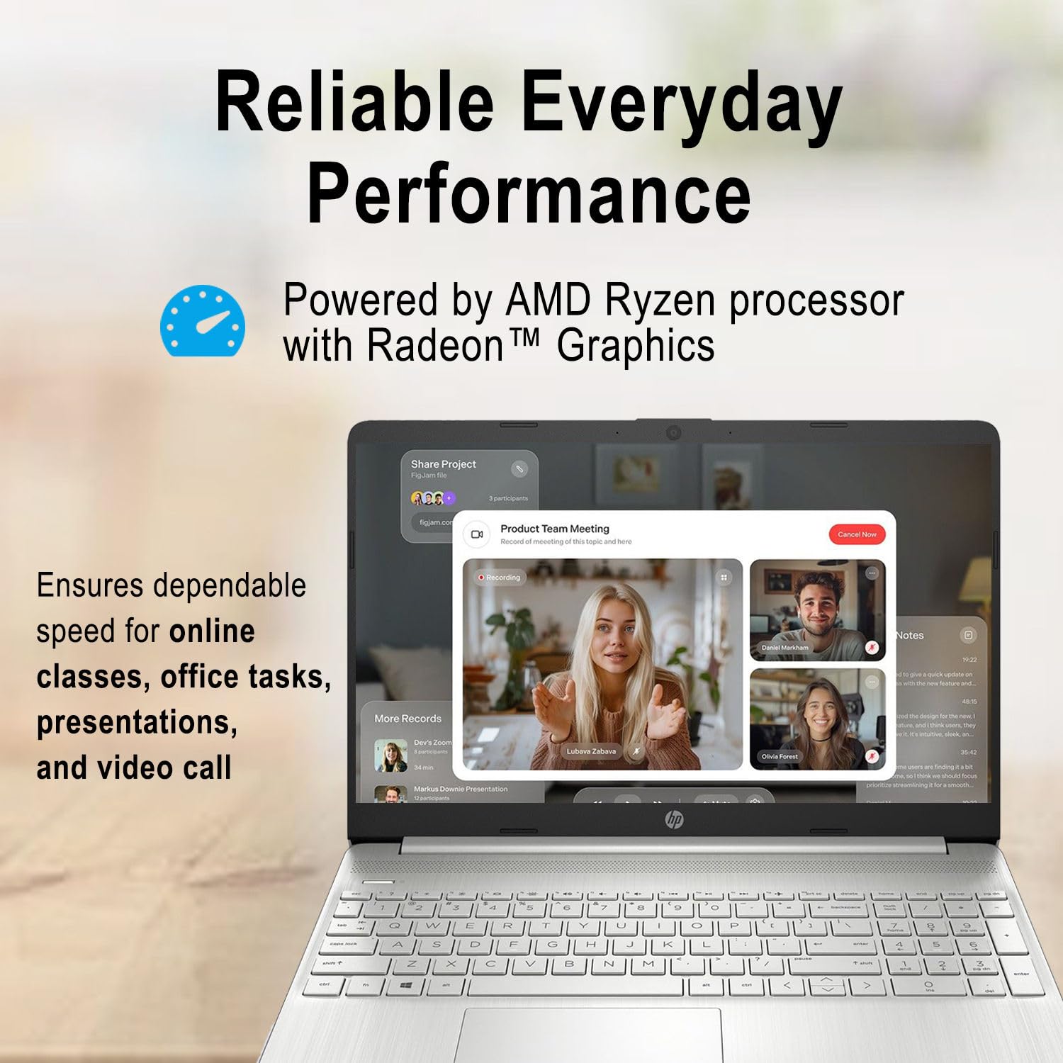 Amazon.com: HP 15 Laptop | AMD Ryzen Processor | 8GB DDR4 RAM