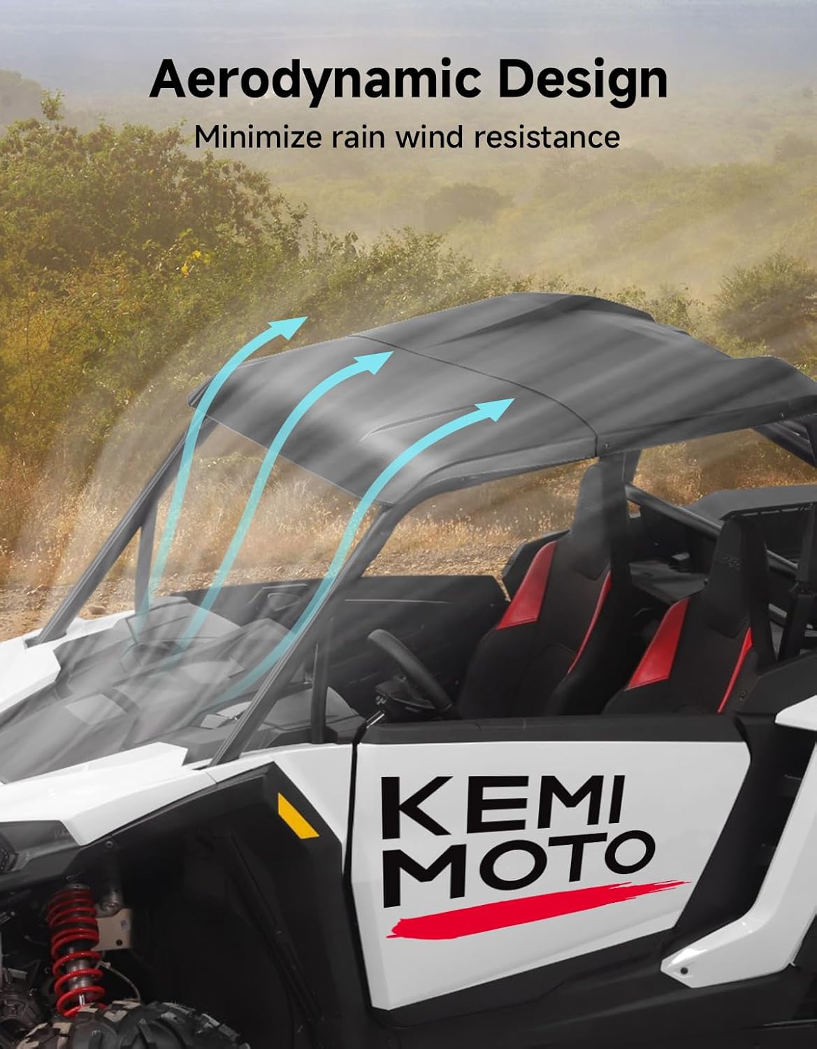 KEMIMOTO 2024-2026 XP 1000 Roof, Heavy-Duty Poly Hard Roof top
