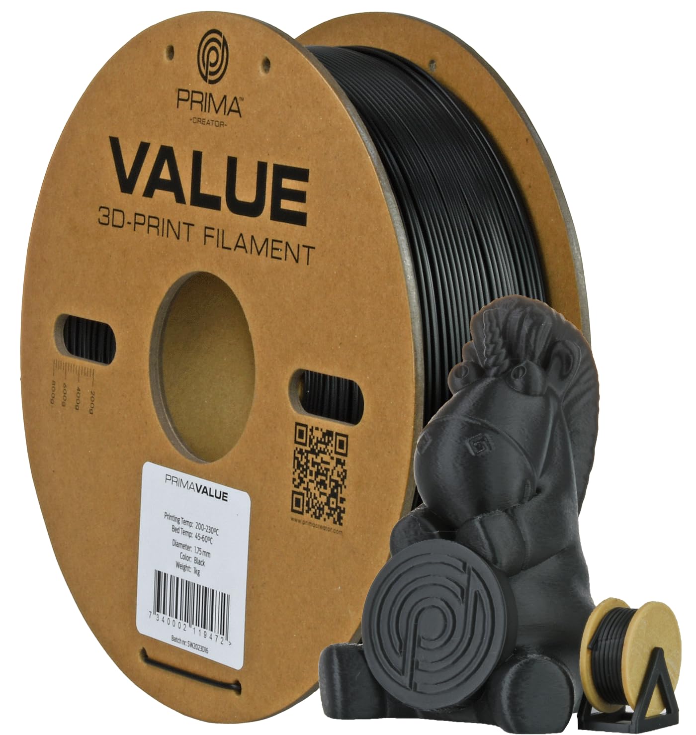 PrimaValue ABS - czarny - 2,85 mm - 1 kg