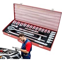 Car Tool Kit - 24Piece Automotive Tool Kit,Professional Wrench Portable Tire Repair Equipment for Motorcycle Truck Bike Boat RV Construction Roadside