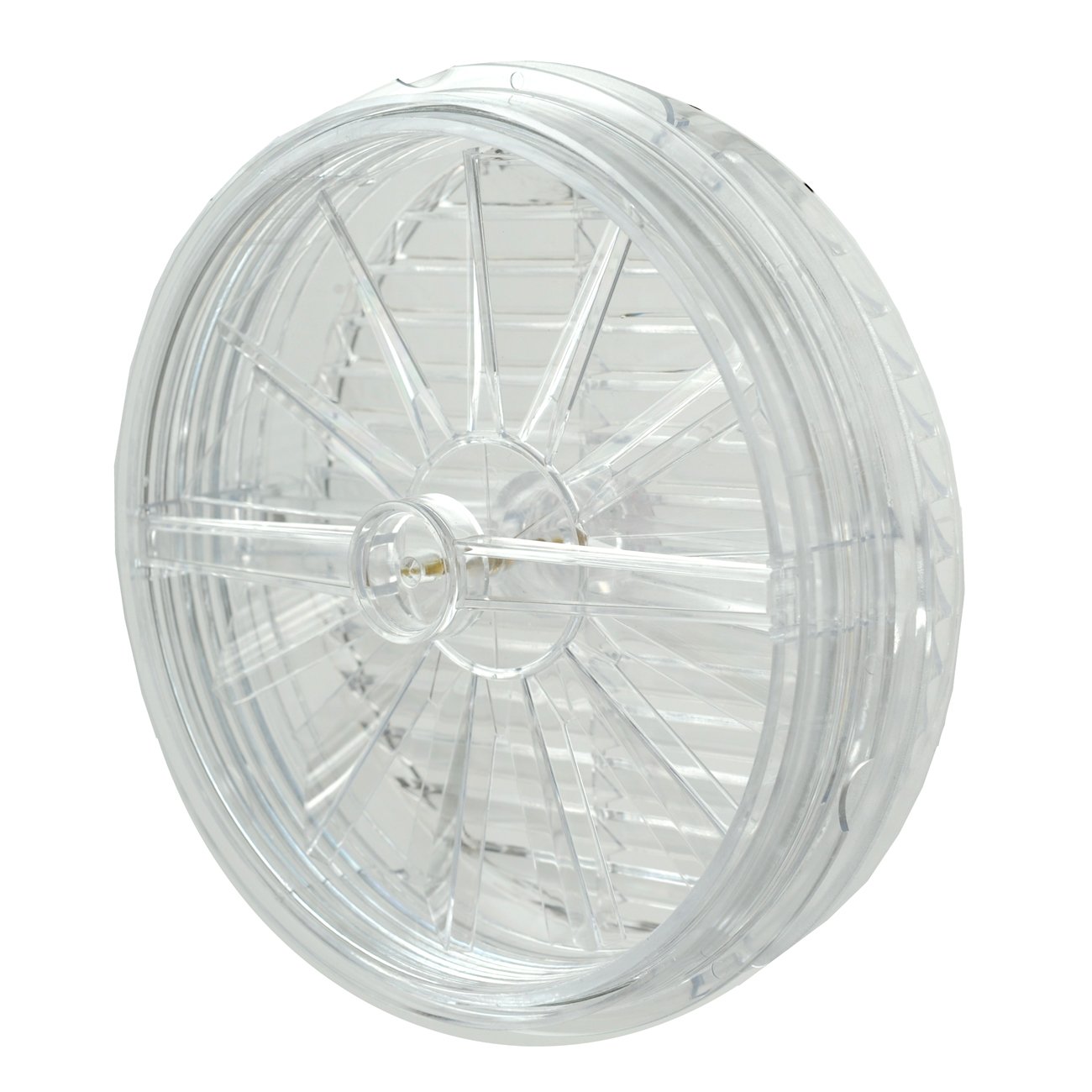 La Ventilazione AET16 - Aireador térmico para ventanas de símil cristal con rejilla fija, diámetro 170 mm, transparente