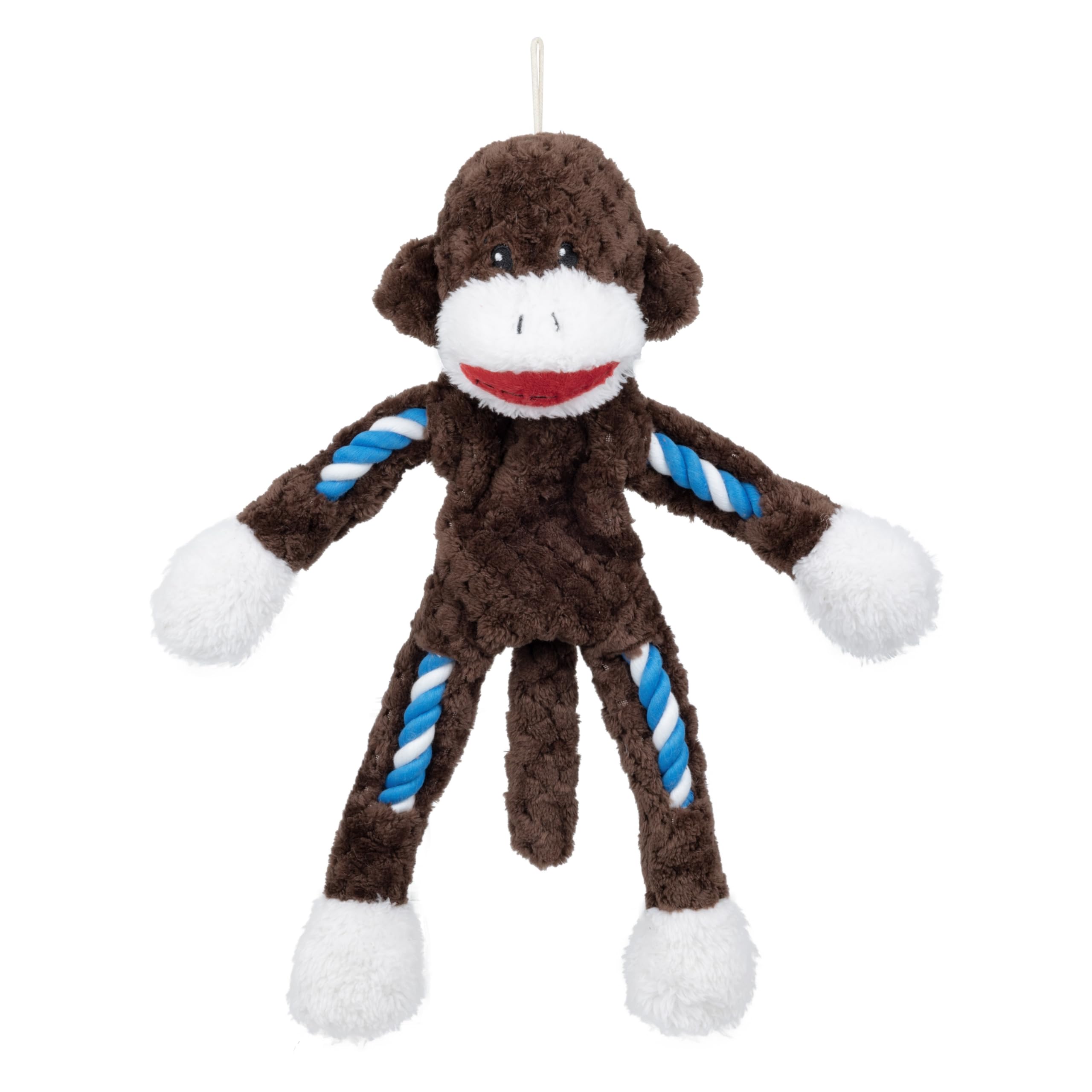 P L-RA Tough Buddy Rope Monkey Dog Toy, Chew Level 3 - Featuring Strong Rope Limbs Made to Withstand Moderate Chewing, This Toy is Perfect for A Game of Fetch Or Tug of War