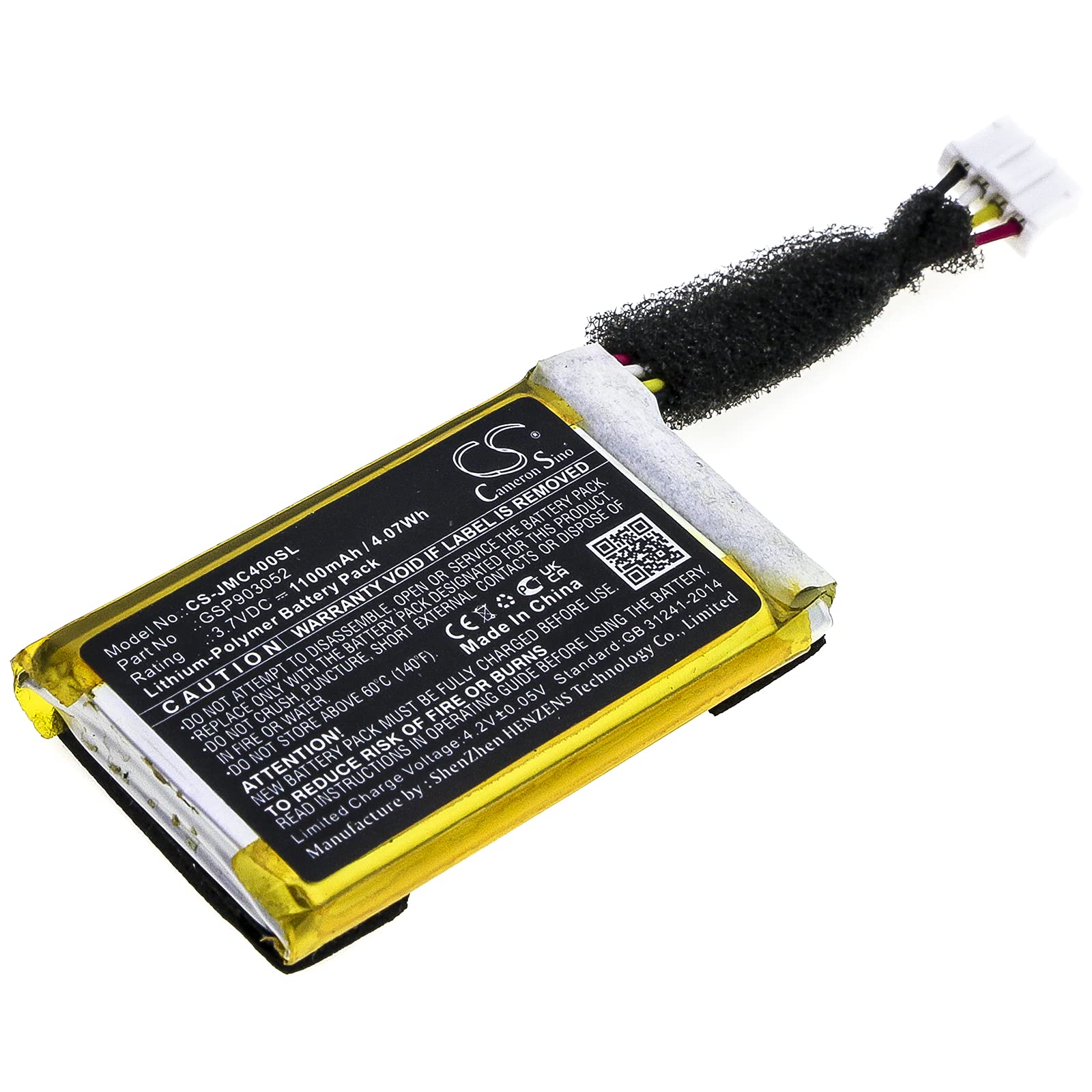 FITHOOD Battery Replacement for JBL Clip 4 AN0402-JK0009880 GSP903052 (1100mAh/3.7V)