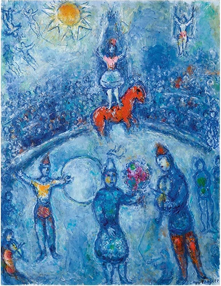 Amazon.co.jp: サーカス-複製名画 ポスター飾り絵 油絵画 壁飾り油絵