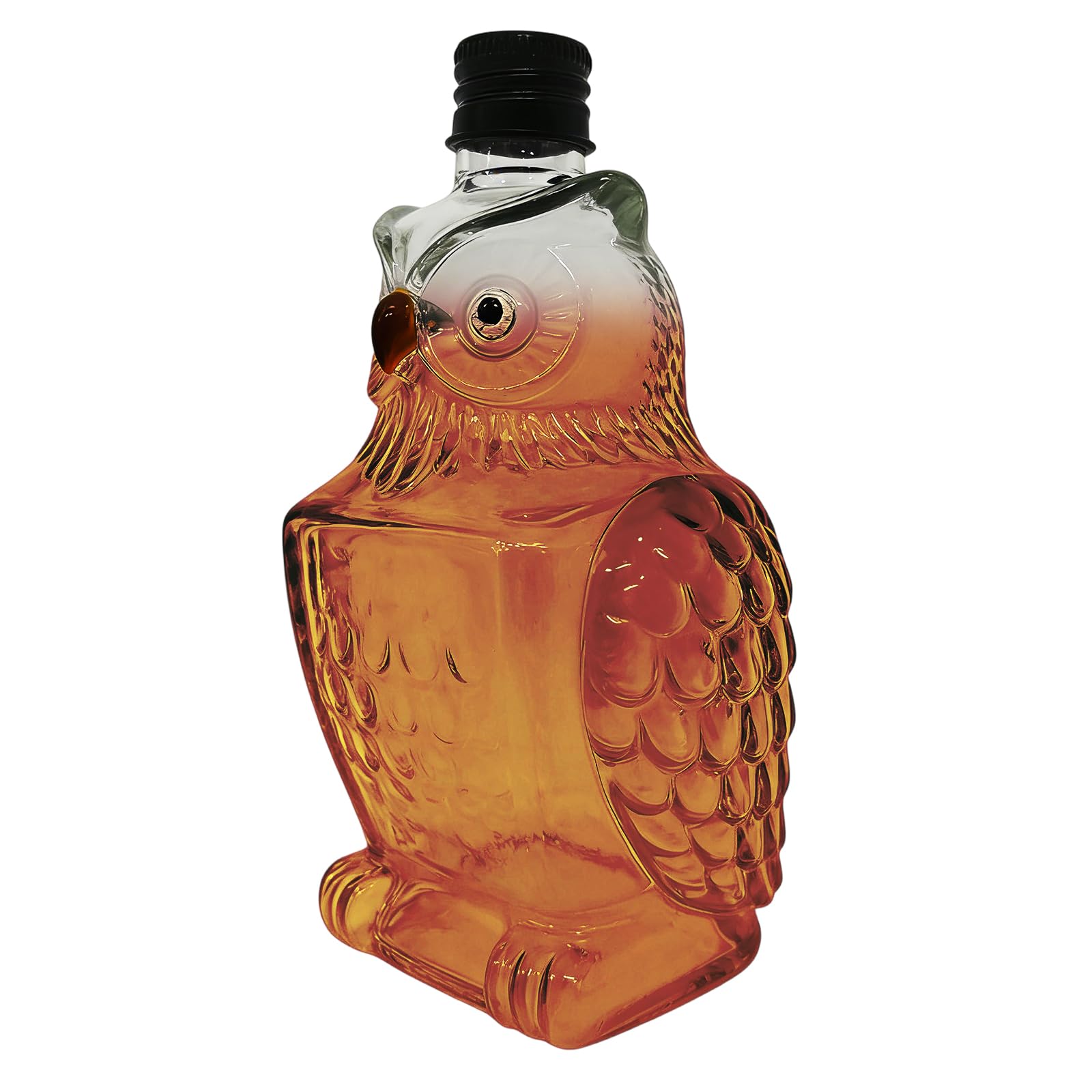 Hrtyvhin Present Owl Shape Wine Bottle Storage Bottle for Whisky Liquor Glass Texture Suitable for Home Decorating Owl Wine
