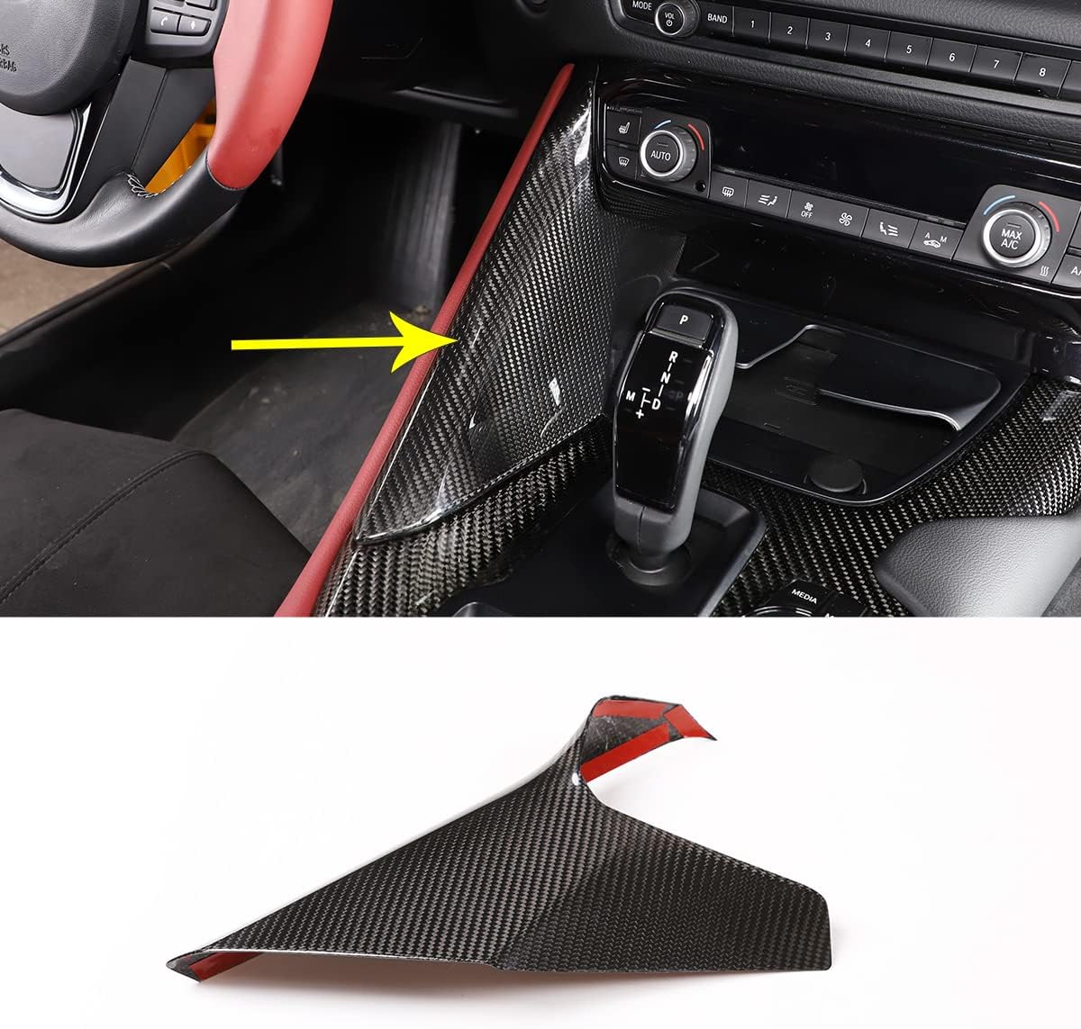 Real Carbon Fiber Interior Trim Accessories Fit for Toyota Supra GR A90 A91 MK5 2019-2022 Central Control Side Gears Panel Decorative Protective Cover