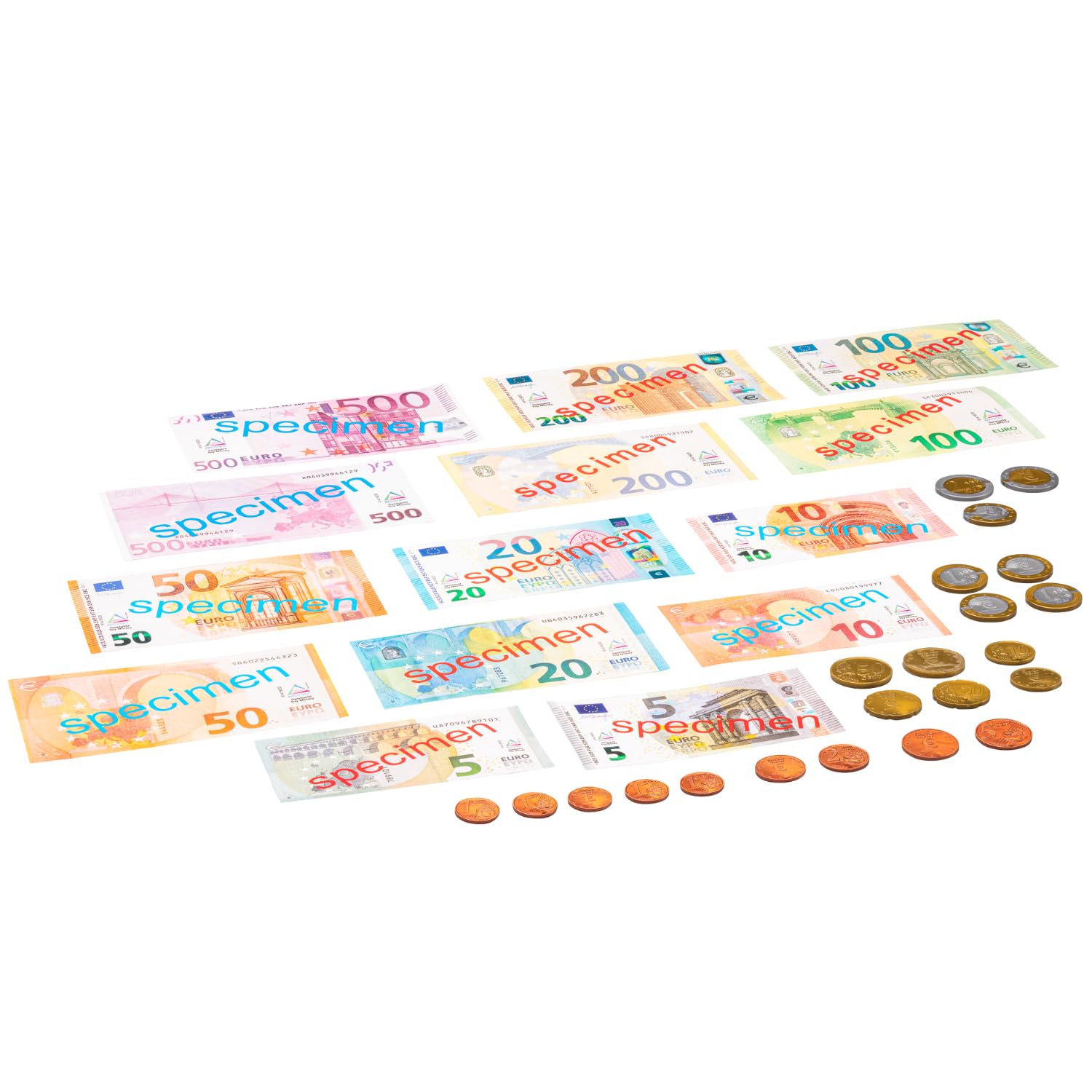 WISSNER active learning Euro – Coins, 45 Pieces In A Plastic Box with Lid – TopToy WISSNER active learning Euro – Coins, 45 Pieces In A Plastic Box with Lid – TopToy