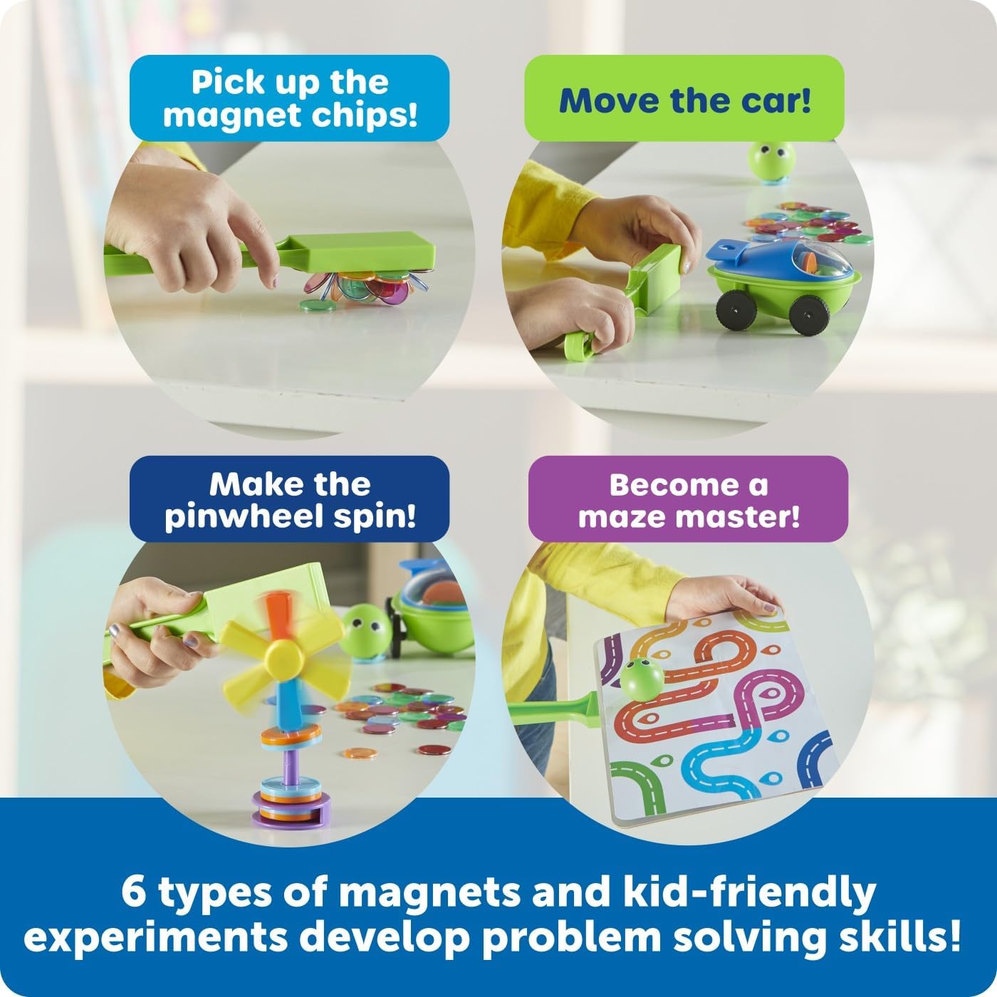 Learning Resources STEM Explorers Magnetworks, Magnetic Science Set, Physics Experiment Toys for Kids, Kindergarten and Preschool Classroom, Force and Motion Kit for Boys and Girls, Ages 5 and Up - Image 4