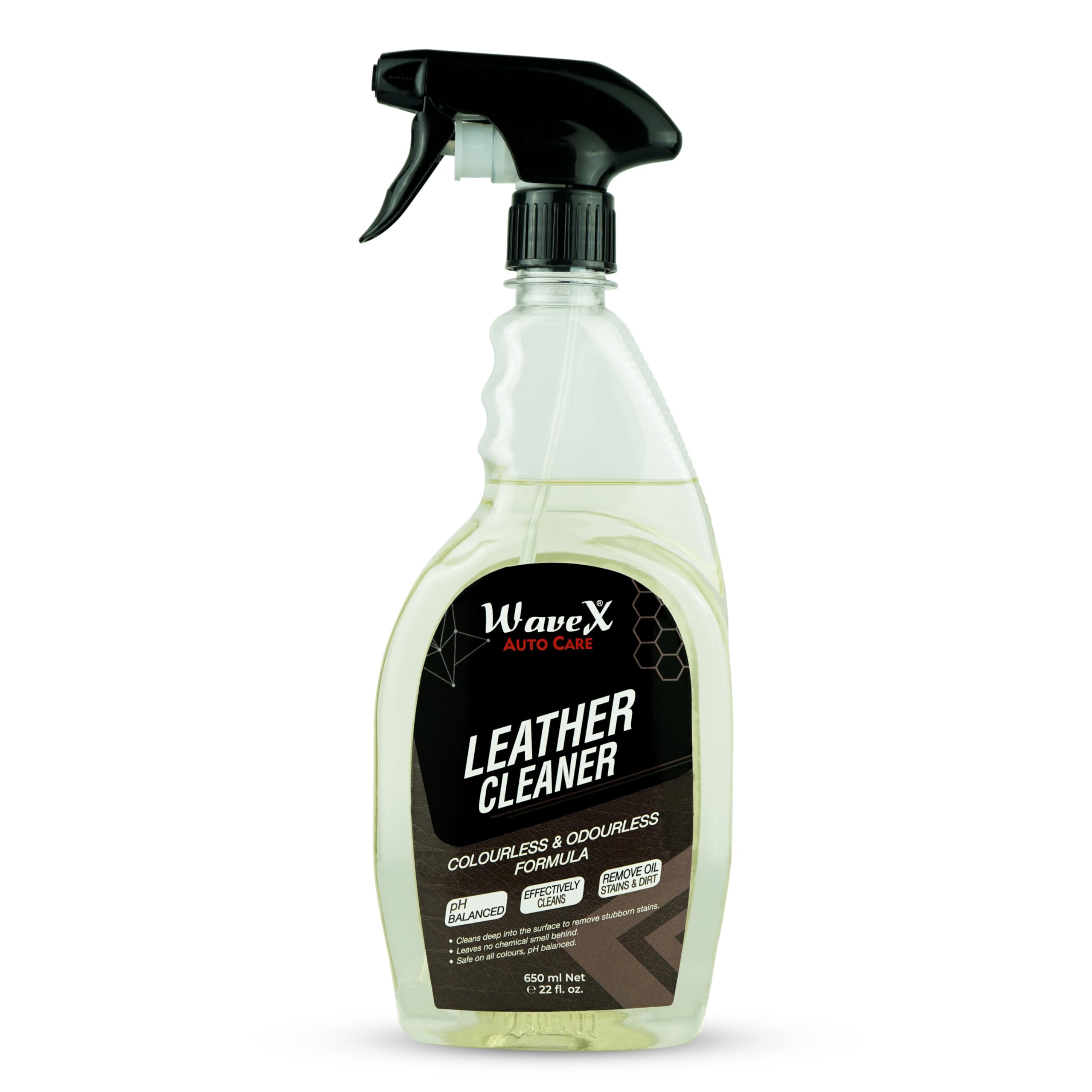 Wavex Leather Cleaner 650ml | Bike & Car Leather Seat Cleaner | Also Useful for Original Leather Jackets, Sofas, & Bags-image-2