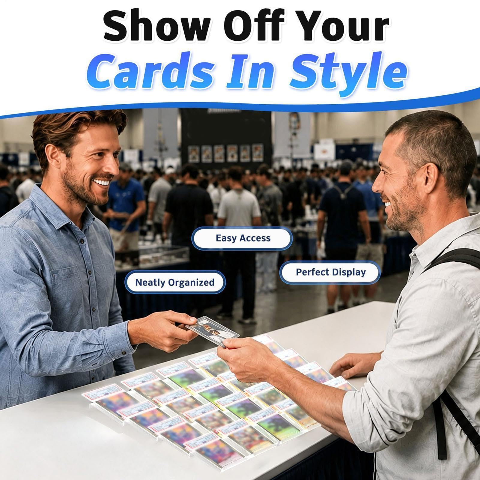 Supports à Cartes 24 Pièces de Chevalets pour Collection avec Sac de