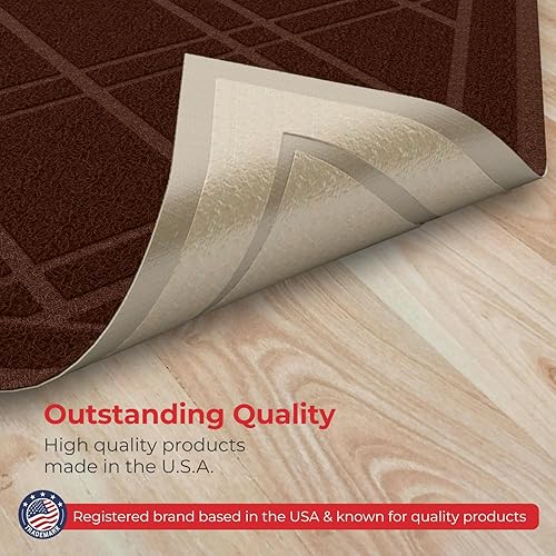 Miniatura 23 de SlipToGrip- Tapete universal de entrada, antideslizante, duradero y lavable- Tapete de bienvenida p/interior/exterior/entrada, malla Duraloop, Verde