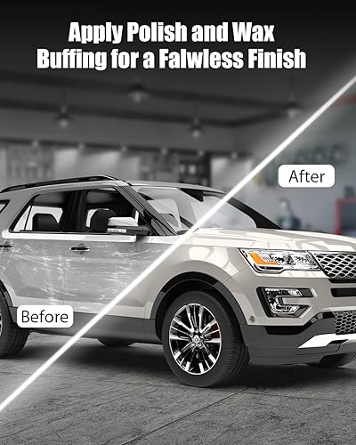 Miniatura 4 de AVID POWER Pulidora de búfer para automóvil, 1200 W, 7 pulgadas6 pulgadas, 6 velocidades variables, 1600-3500 RPM, mango desmontable y mango lateral