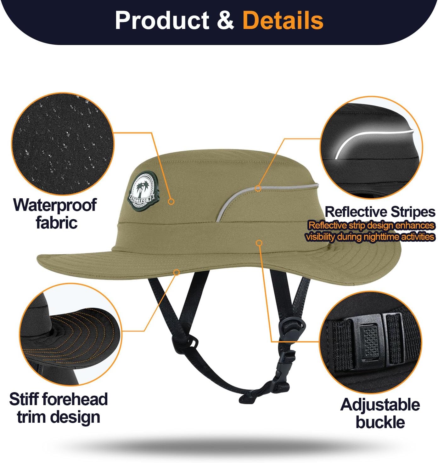 Tontron Waterports Bump Cap Hat for Surfing.Low Profile Water Helmet.for Surfing,SUP,Kayaking and Other Outdoor Sports