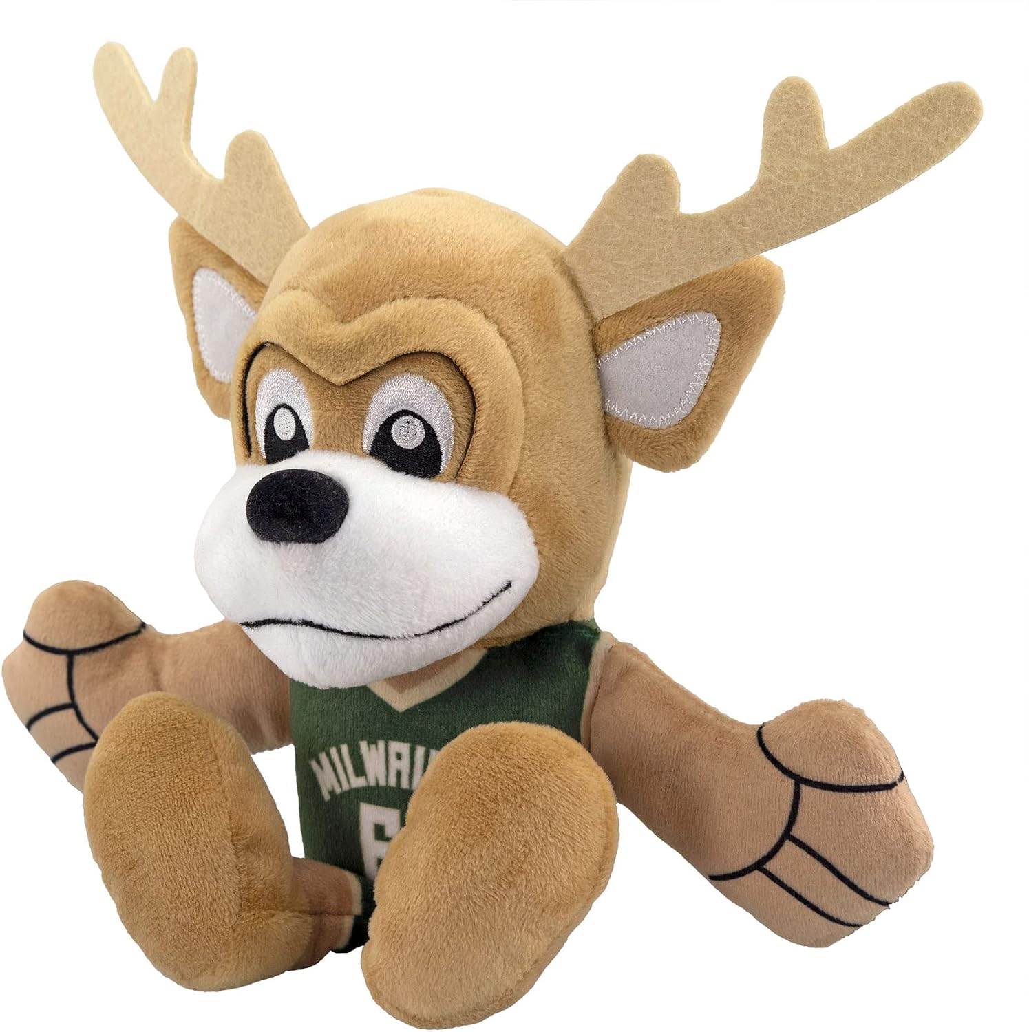 Bleacher Creatures Milwaukee Bucks Bango Mascot 8" Kuricha Sitting Plushees- Soft Chibi Inspired Mascot