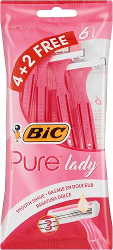 BIC Pure 3 Lady 6 Shave Blades in Pouch