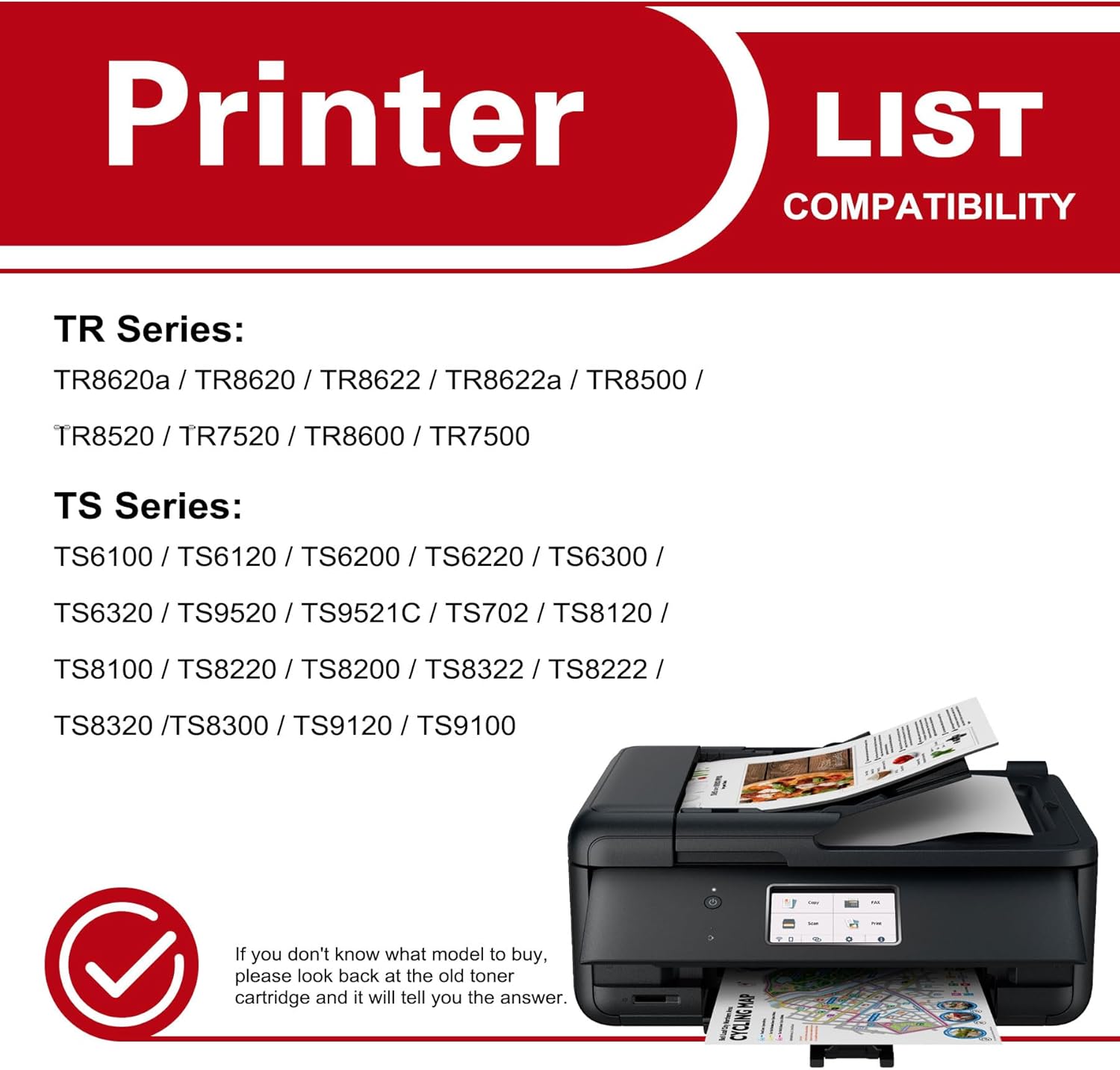 PGI-280XXL CLI-281XXL (6-Pack, 2PGBK/1BK/1C/1M/1Y) 280 281 Ink Cartridges Replacement for Ink 280 and 281 cartridges with PIXMA TR8620 TR8620a TR8520 TS9120 TR8500 Printer