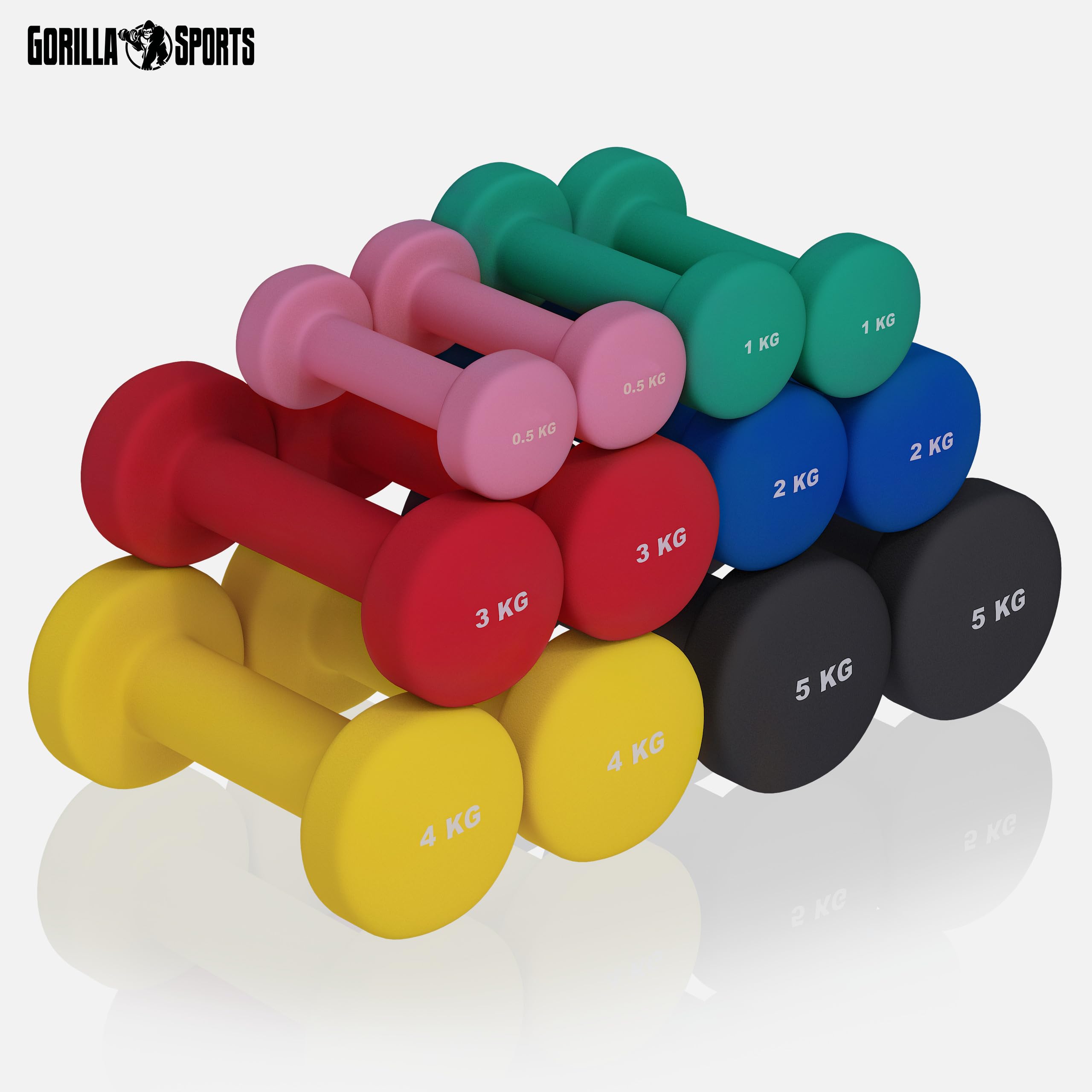 Gorilla Sports - Mancuernas de Vinilo