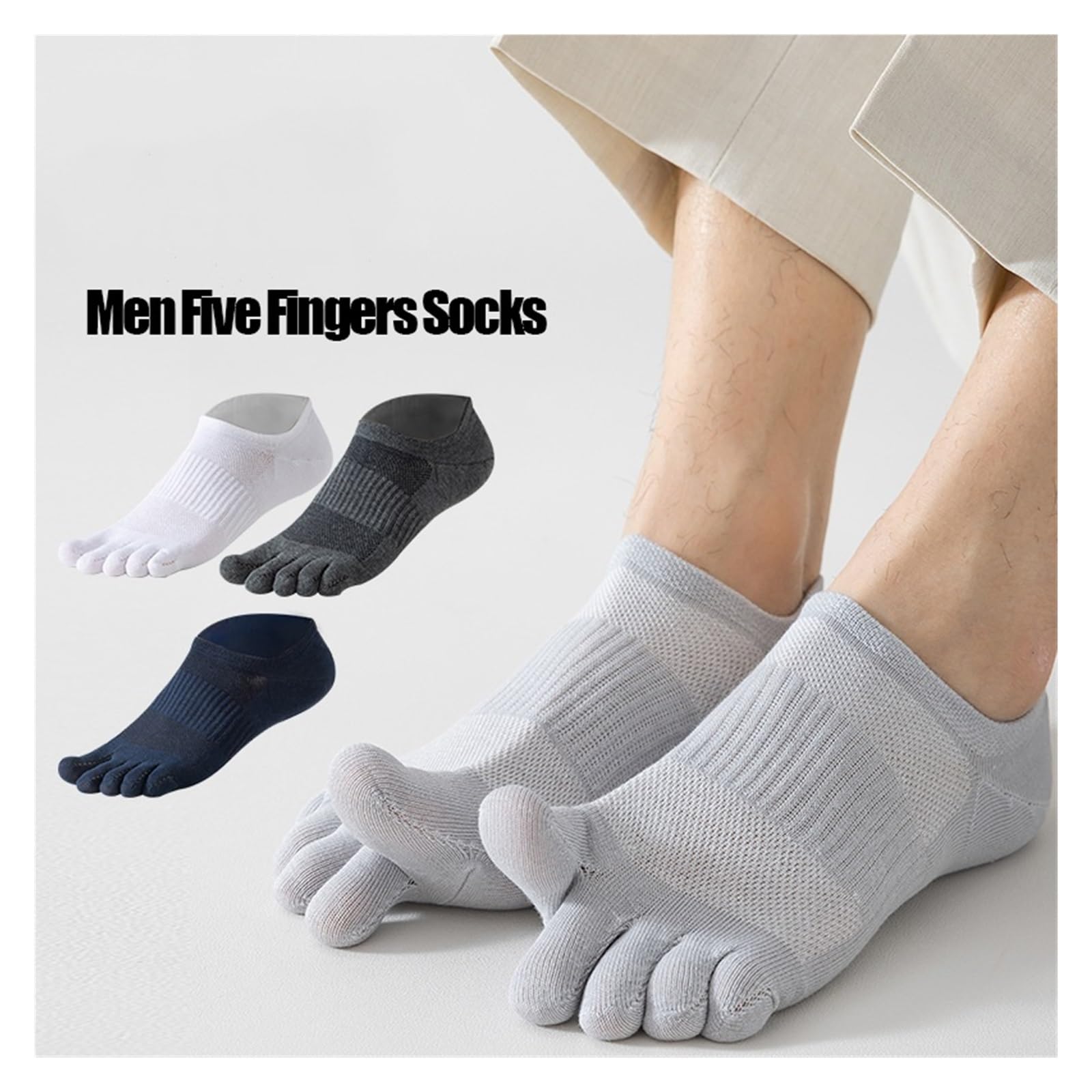 Chaussettes à cinq orteils en coton