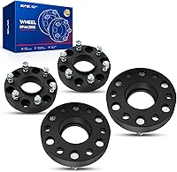 Vista 90 de KAX Espaciadores de rueda de 4 x 4 de 1 pulgada para Trail Boss 330, espaciadores de 4 lengüetas con orificio de cubo de 2.323 in de 1/2 pulgada x