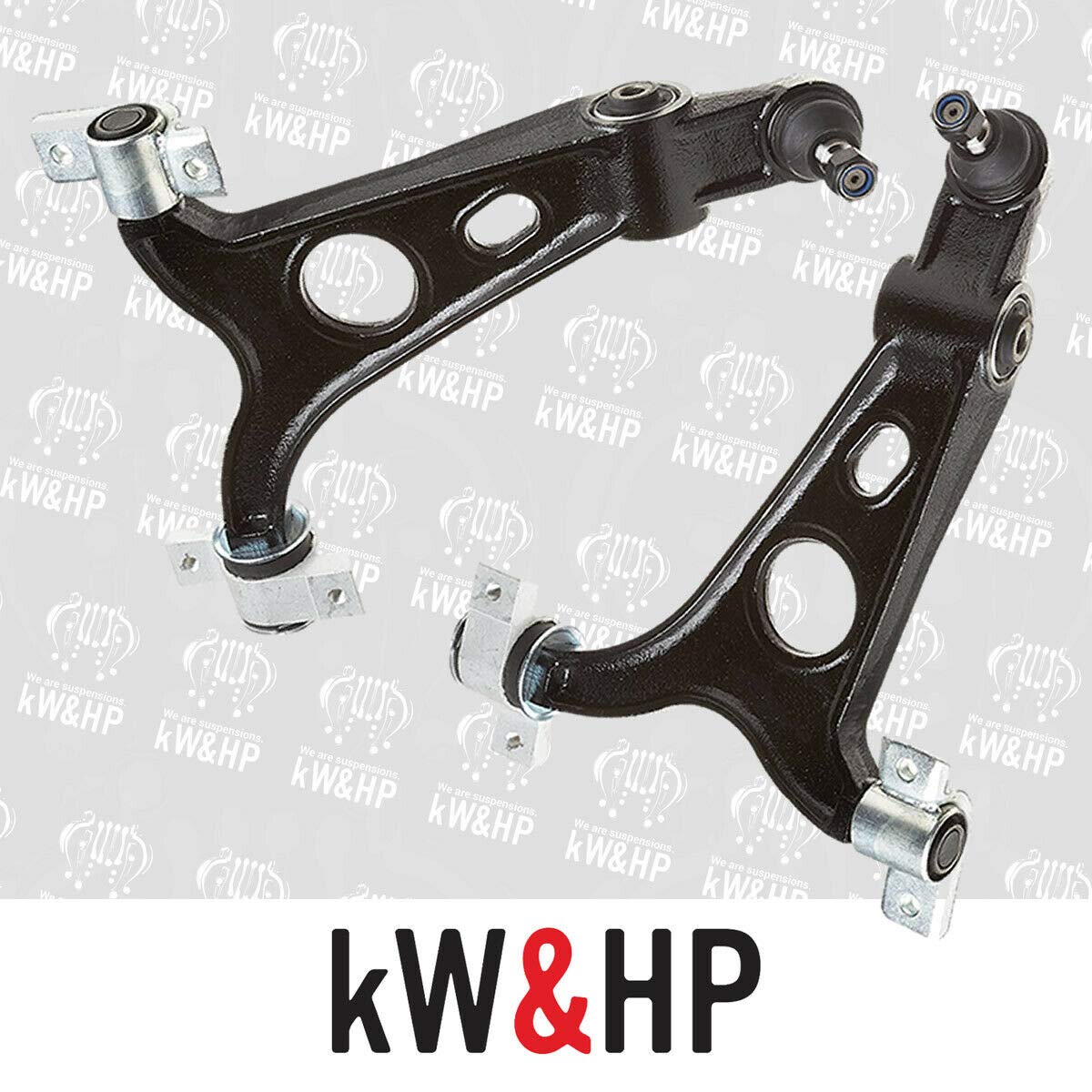 KIT 10PZ BRACCI OSCILLANTI TRAPEZI INFERIORI + SUPERIORI RINFORZATI + BIELLETTE + GOMMINI + TESTINE STERZO Tutti i modelli di 147/156/GT (BRA437KW-T)