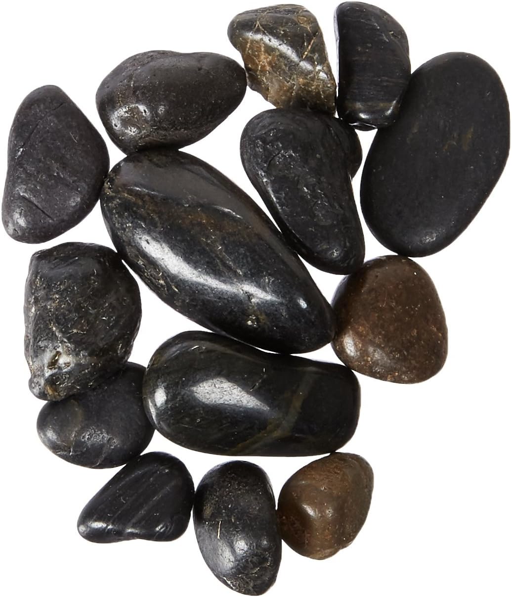 PBS0510 Polished Gravel, Black, 5-Pound, 3/8-Inch
