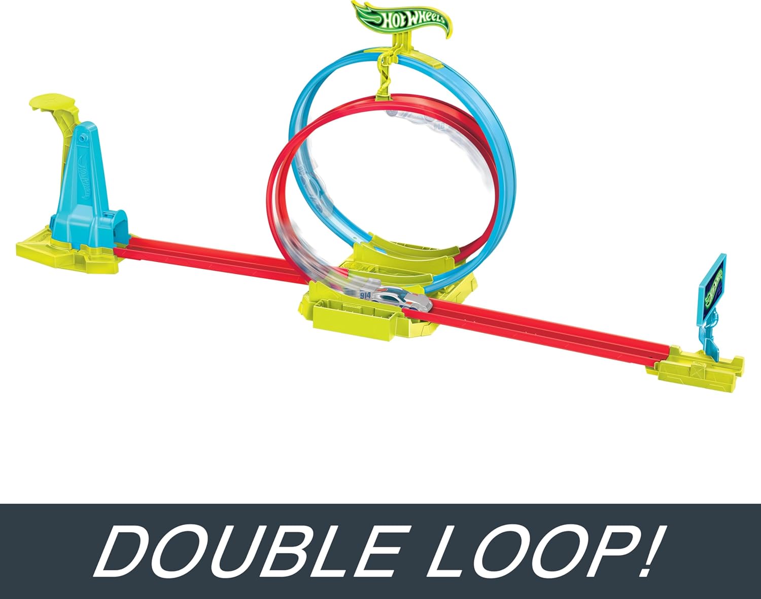 Hot Wheels Neon Speeders Laser Stunt Slamway Track Set