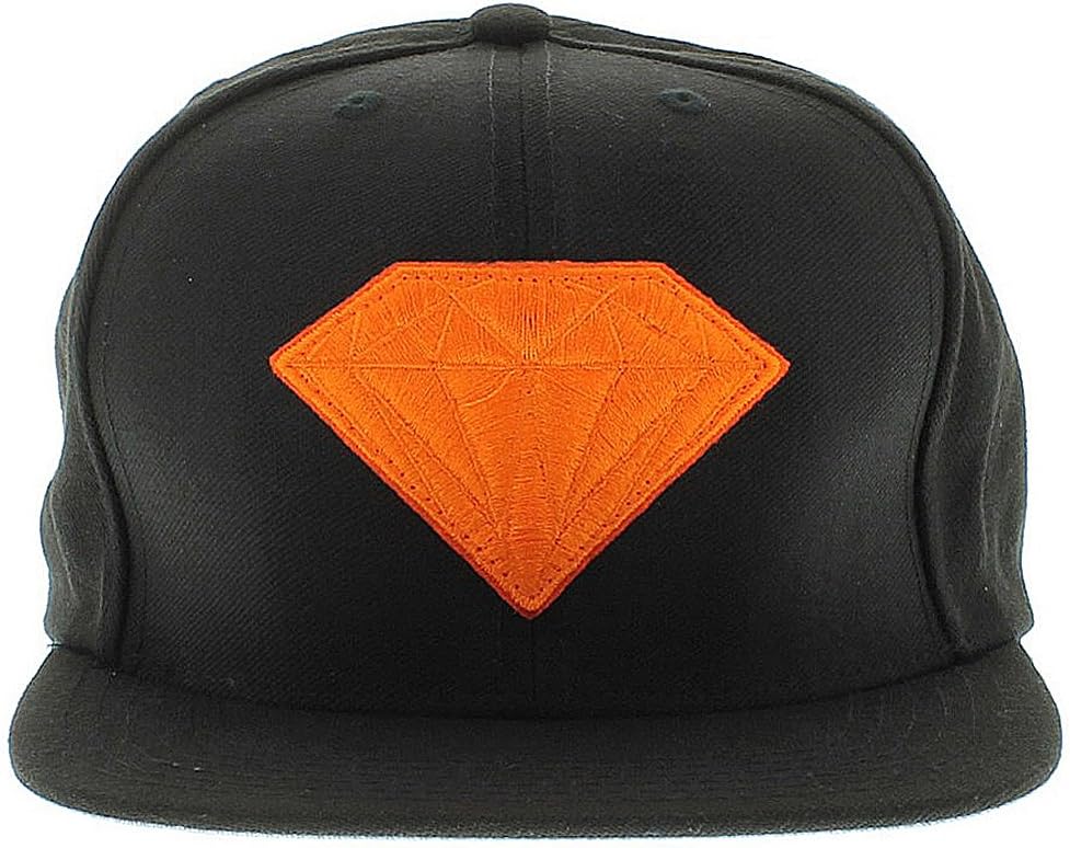 Diamond Supply Co. Men Emblem Jewel Gem Snapback Hat OSFA Black