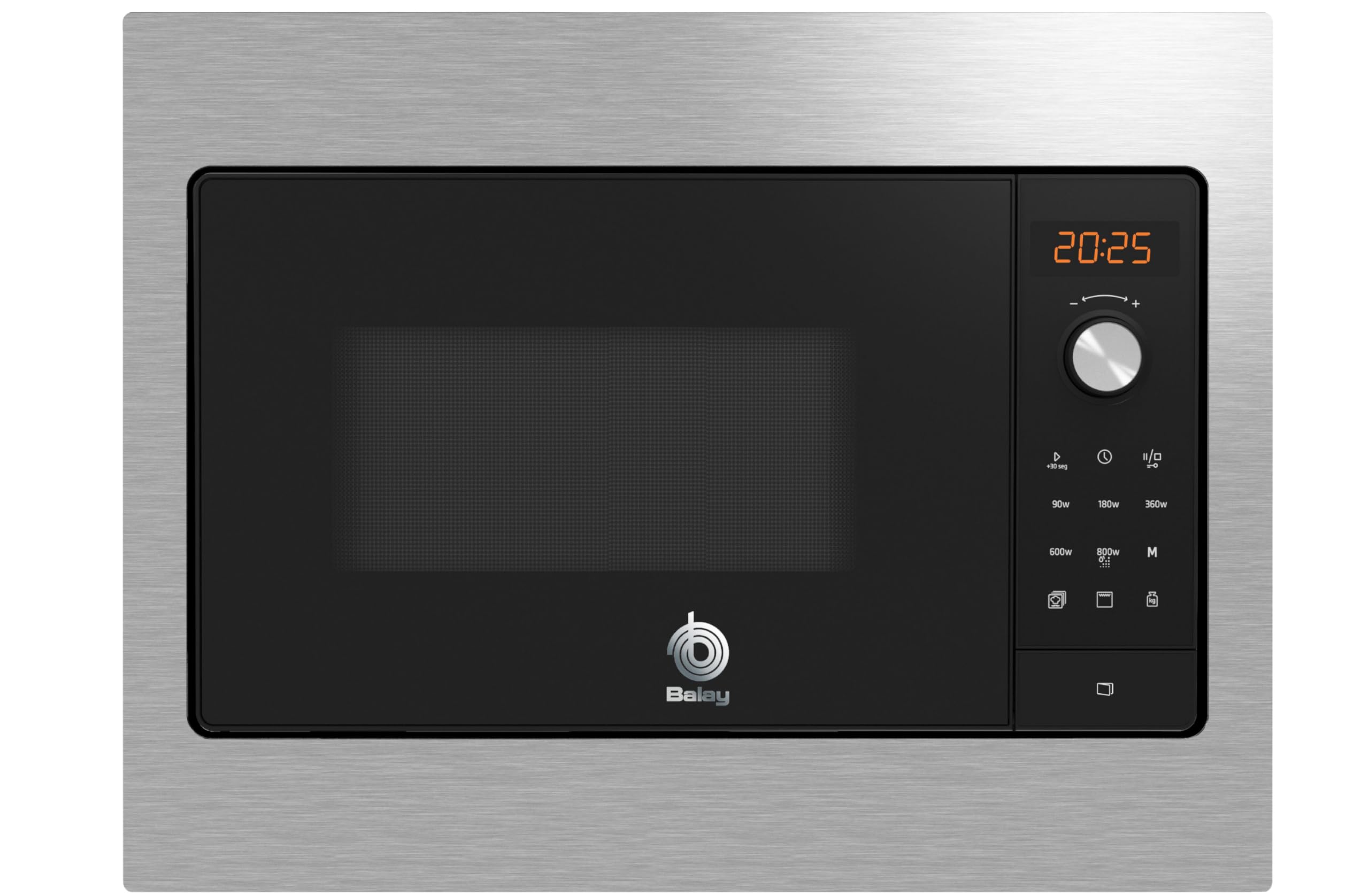 Balay Built-in microwave, Grill, 800 W, 20L, Left Side Ap, Black/Stainless Steel, 3CG5142X3