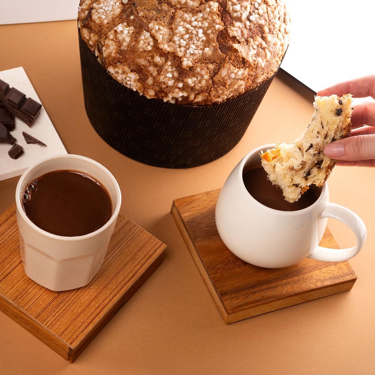 Panettone Antonella Chocolatíssimo de Chocolate XXL 1200 gr - Elaboración Artesanal con Receta Tradicional - Delicioso Panetone Dulce Navideño (1 PANETTONE)