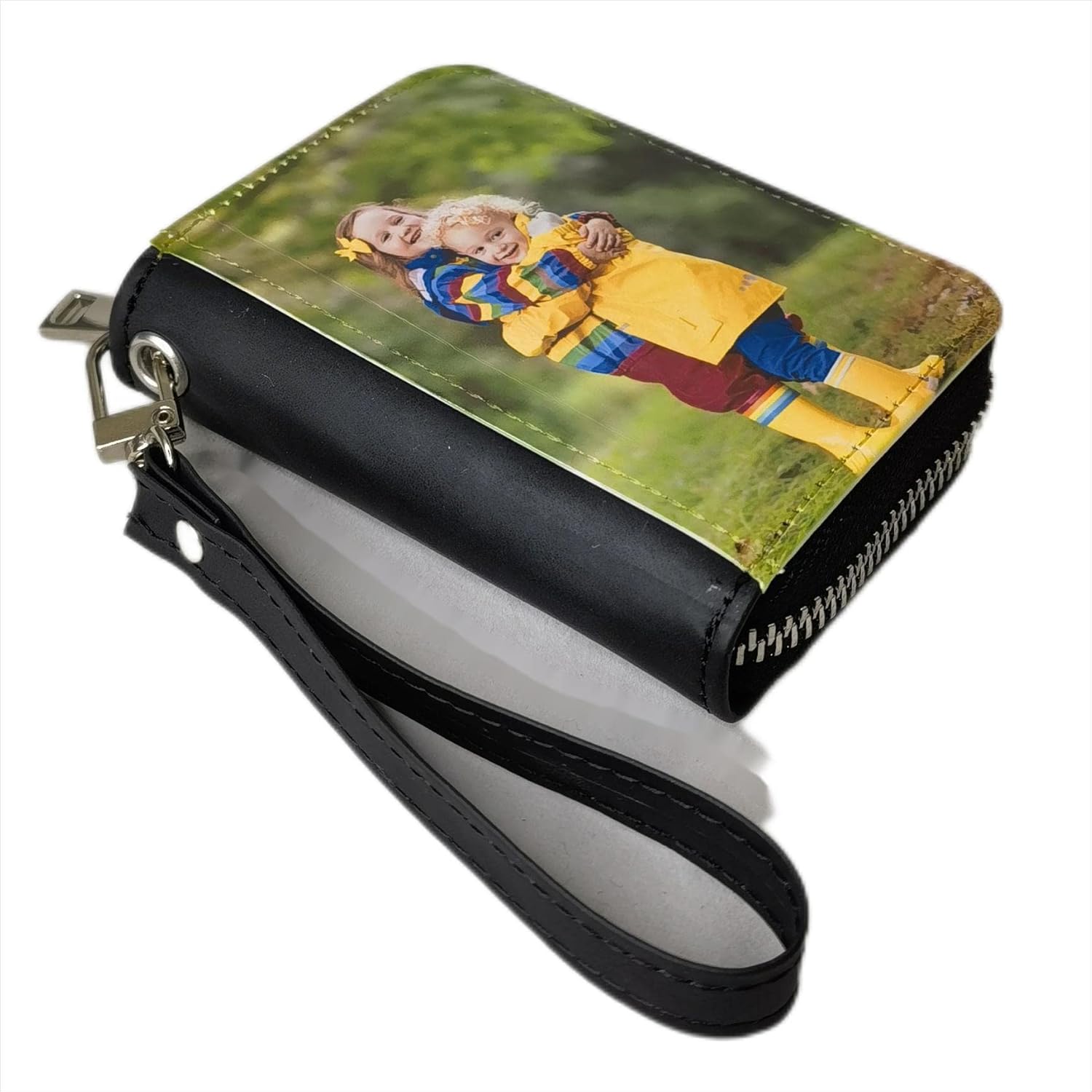 Sublimation Small Coin purse Women's Wallet Leather Coin credit Card holder Diy Craft (black) - Image 5