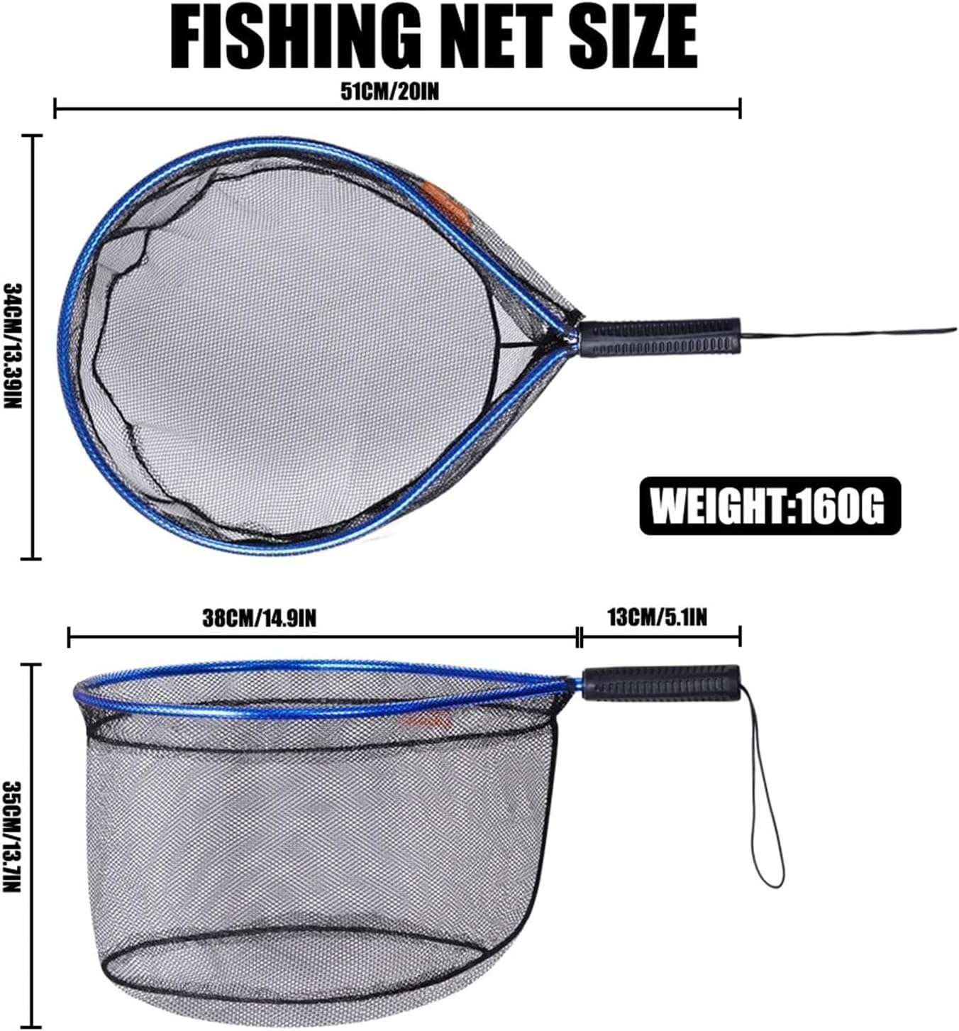 Compatible for Portable Hand Fishing Nets Ultralight Aluminum Alloy Wear Resistance Mesh Casting Net