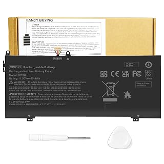 CP03X CPO3XL 929066-421 Battery for HP Spectre X360 Convertible 13-ae 13-ae000 13-ae0xx 13-ae013dx 13-ae012dx 13-ae011dx 13-ae014dx 13t-ae000 13-ae001ng HSTNN-LB8E CP03060XL 929072-855 13-ae049ng - Amazon product rated Grade A