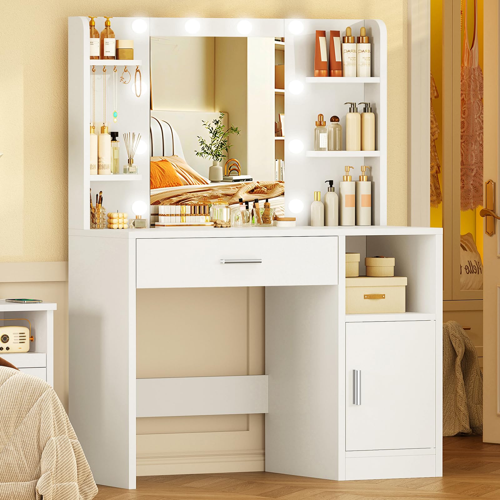 TEENFON Badezimmerschrank,