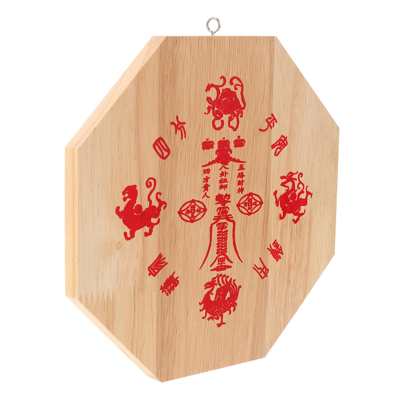 Miroir Bagua Feng Shui en bois de Tai Ji pour la protection de la maison