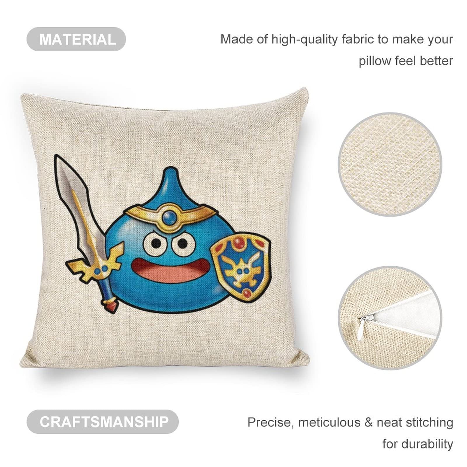 Amazon｜ドラクエリネン 枕カバー クッションカバー ピローケース 抱き