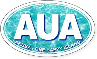 CafePress Aruba Oval Car Bumper Sticker