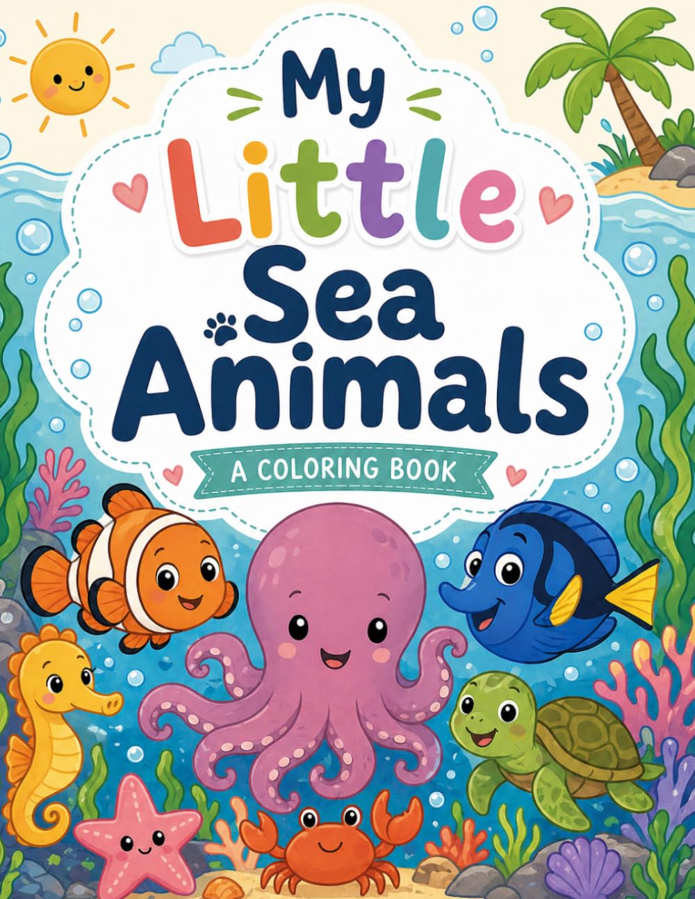 My Little Sea Animals: A Coloring Book (My Little Coloring Books)