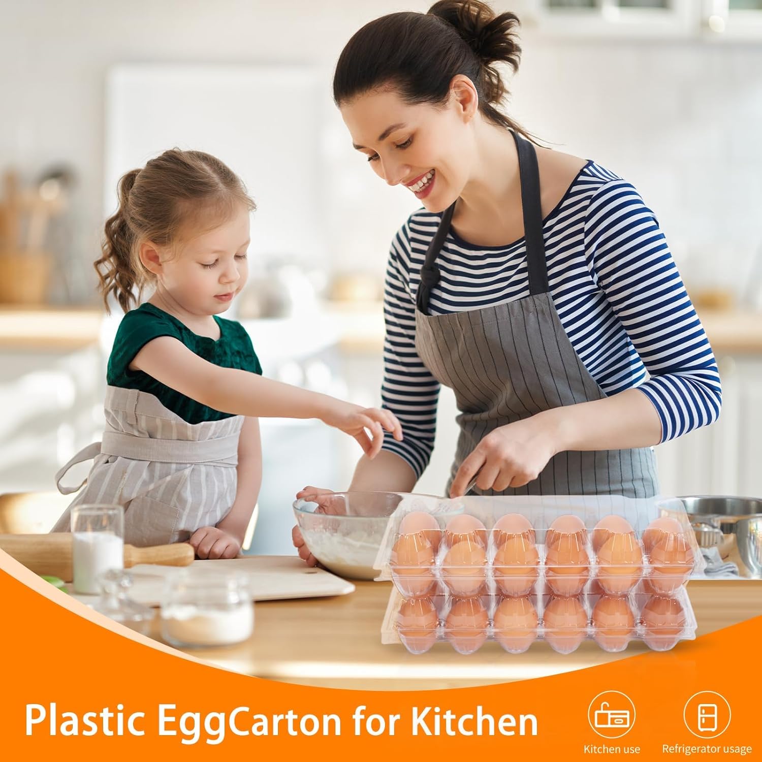 120Pack Egg Cartons Cheap Bulk Empty Egg Cartons Egg Holders for Home Ranch Chicken Farm, Commercial Business Market Display, 2x6 Grids, Large