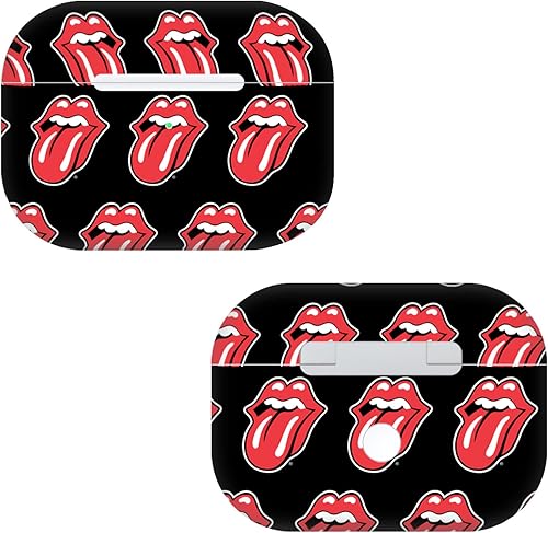 Miniatura 9 de Head Case Designs Calcomanía de vinilo con licencia oficial de The Rolling Stones Band Art compatible con Apple AirPods Pro Band,Logotipo clásico de